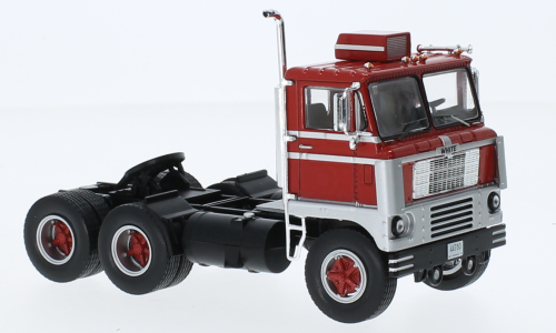 White 7400 1960 Rood/Zilver - 1:43